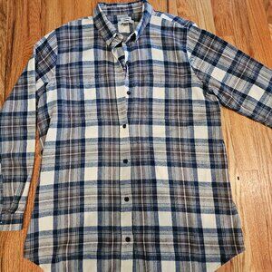 L.L. Bean Relaxed Fit Flannel Tunic Plaid